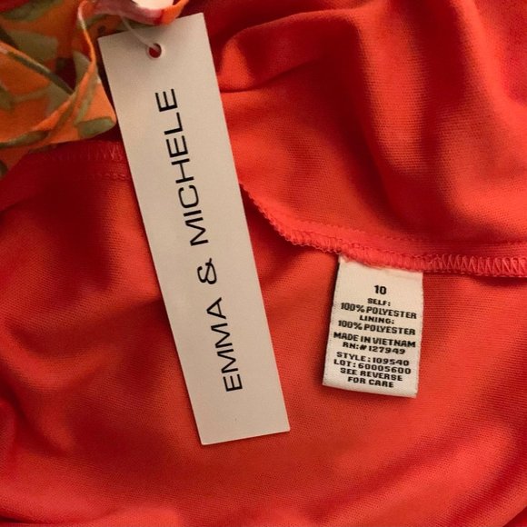 NEW Emma & Michele Sunset Boule floral dress - Picture 5 of 5